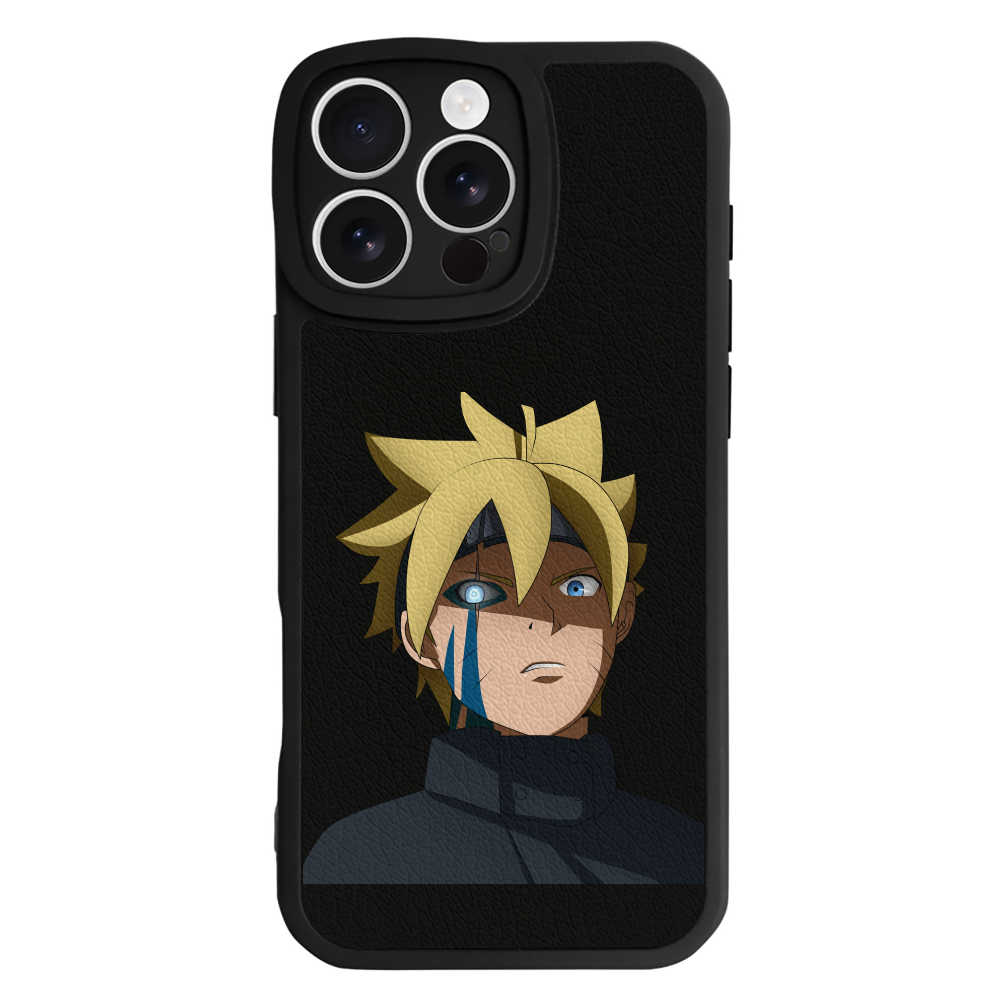 （画像用） NARUTO -ナルト- うずまき ボルト Uzumaki Boruto 【iPhone 16シリーズ対応】シリコンスマホケース（レザー調） 材質：シリコン